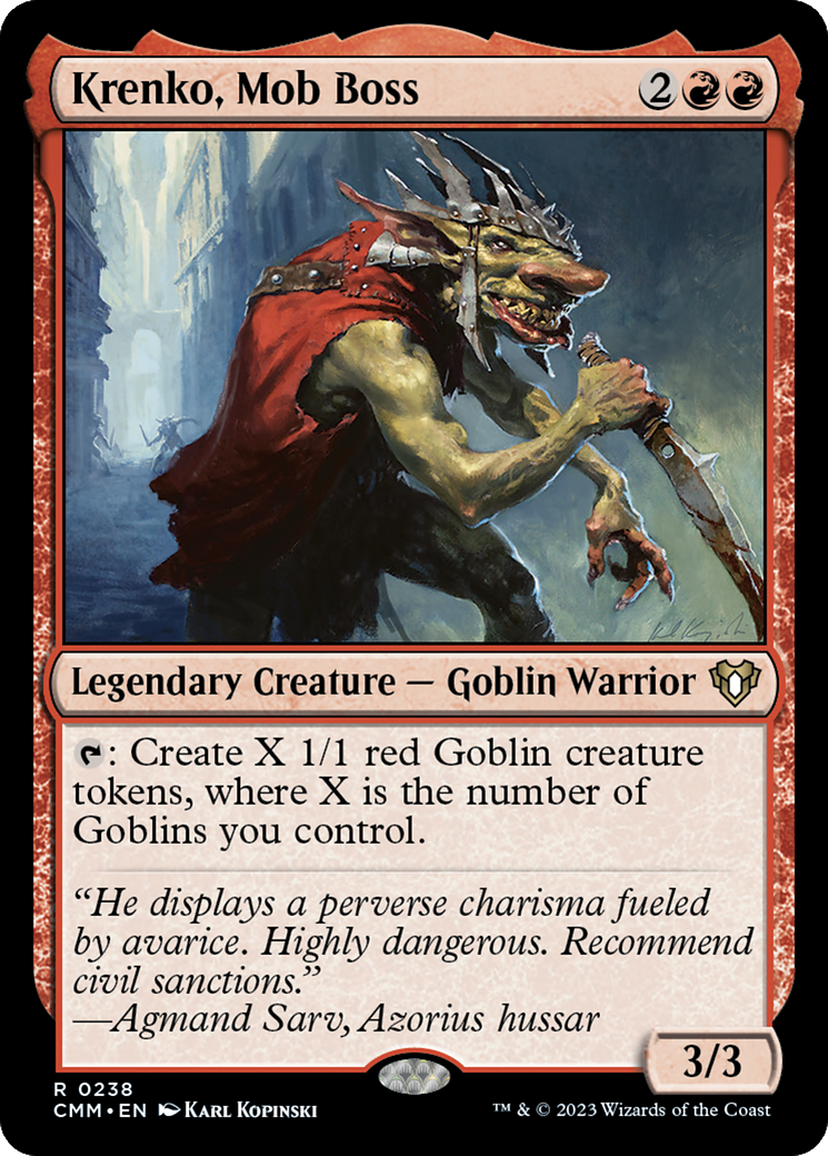 Magic: The Gathering - Krenko, Mob Boss - Commander Masters
