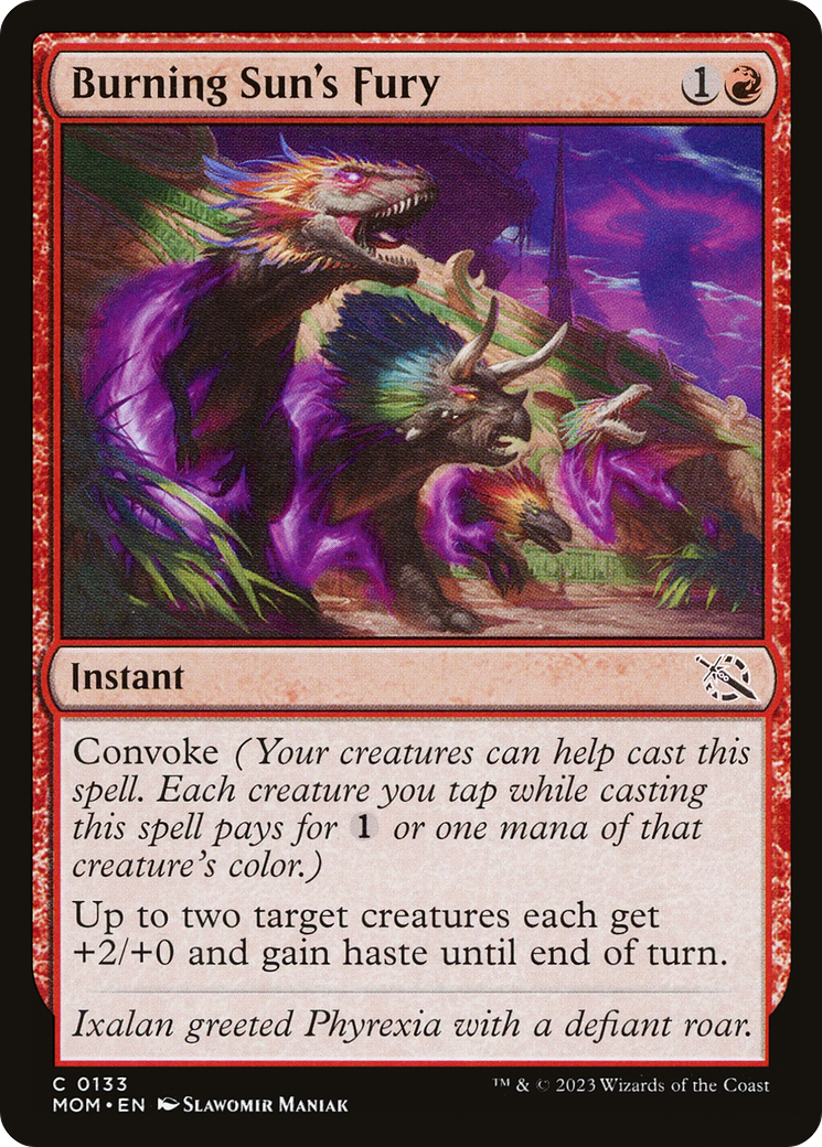 Magic: The Gathering - Burning Sun's Fury Foil - March of the Machine