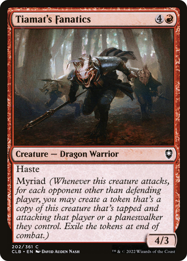 Magic: The Gathering - Tiamat's Fanatics - Commander Legends: Battle for Baldur's Gate