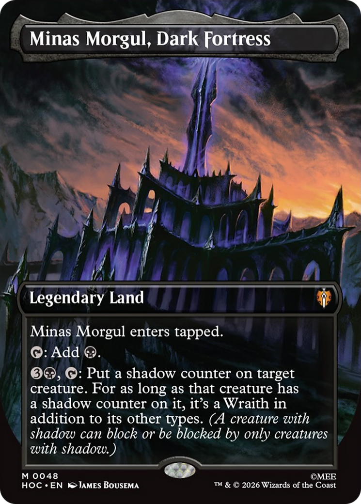 Magic: The Gathering - Minas Morgul, Dark Fortress Foil - The Hobbit Eternal