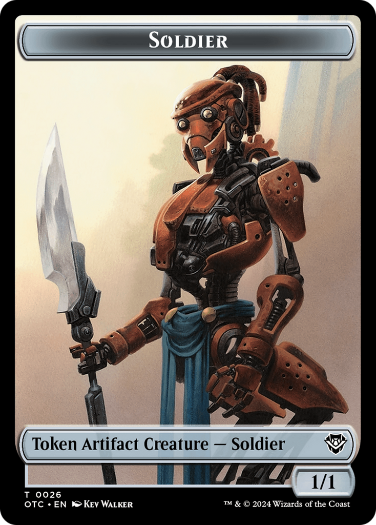 Magic: The Gathering - Soldier Token - Outlaws of Thunder Junction Commander Tokens