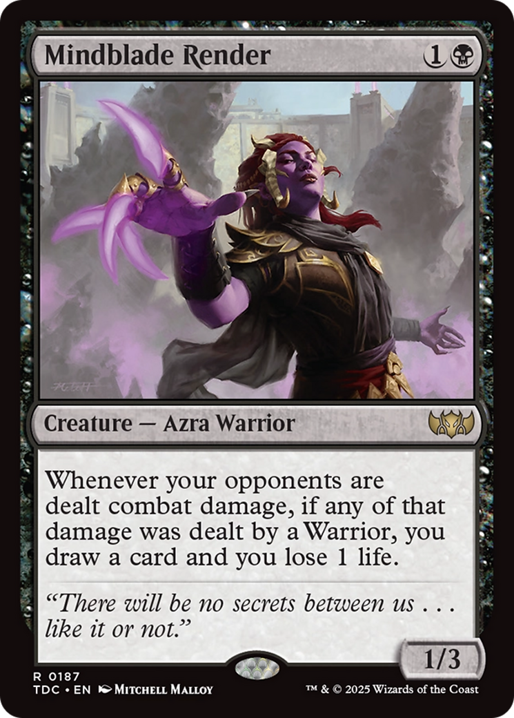 Magic: The Gathering - Mindblade Render - Tarkir: Dragonstorm Commander