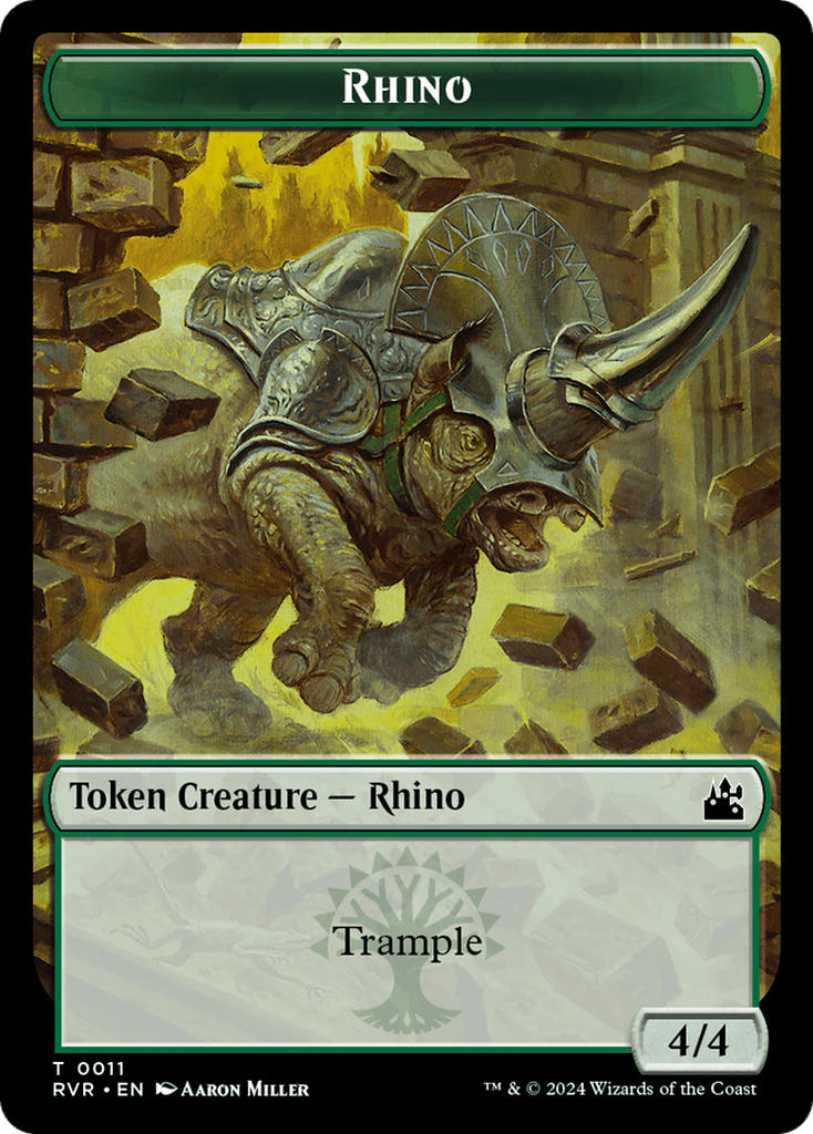 Magic: The Gathering - Rhino Token - Ravnica Remastered Tokens