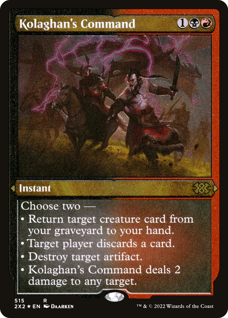 Magic: The Gathering - Kolaghan's Command Foil - Double Masters 2022
