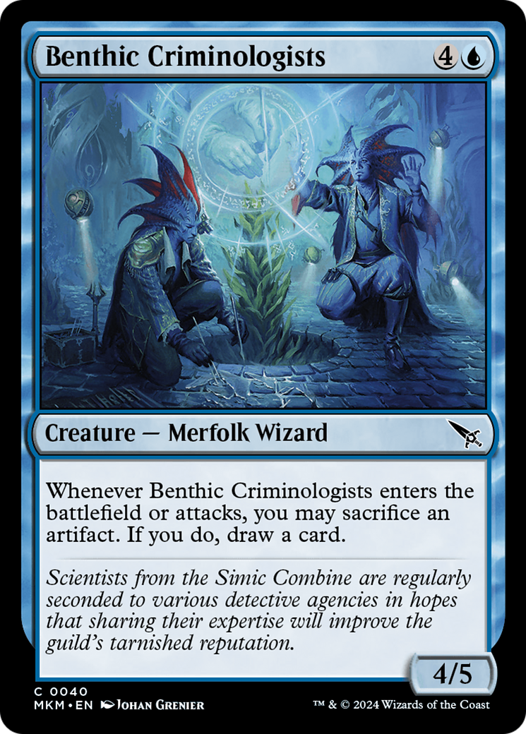 Magic: The Gathering - Benthic Criminologists - Murders at Karlov Manor