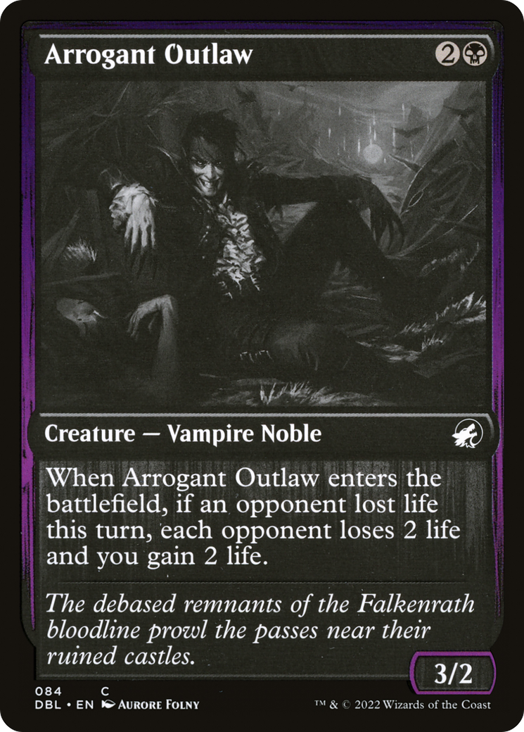 Magic: The Gathering - Arrogant Outlaw Foil - Innistrad: Double Feature