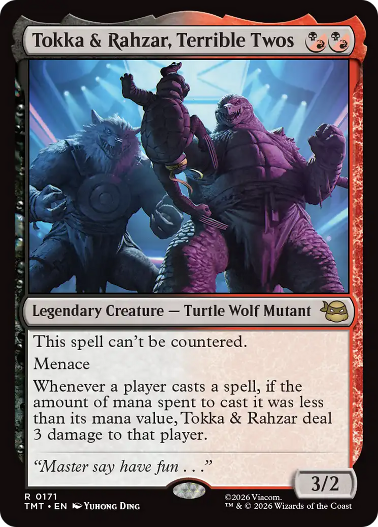 Magic: The Gathering - Tokka & Rahzar, Terrible Twos Foil - Teenage Mutant Ninja Turtles