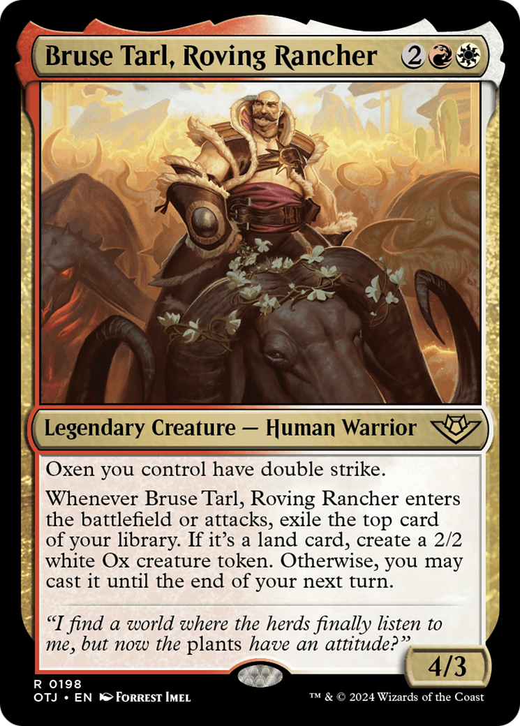 Magic: The Gathering - Bruse Tarl, Roving Rancher Foil - Outlaws of Thunder Junction