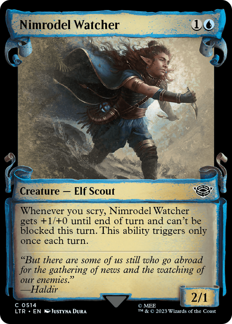Magic: The Gathering - Nimrodel Watcher Foil - The Lord of the Rings: Tales of Middle-earth