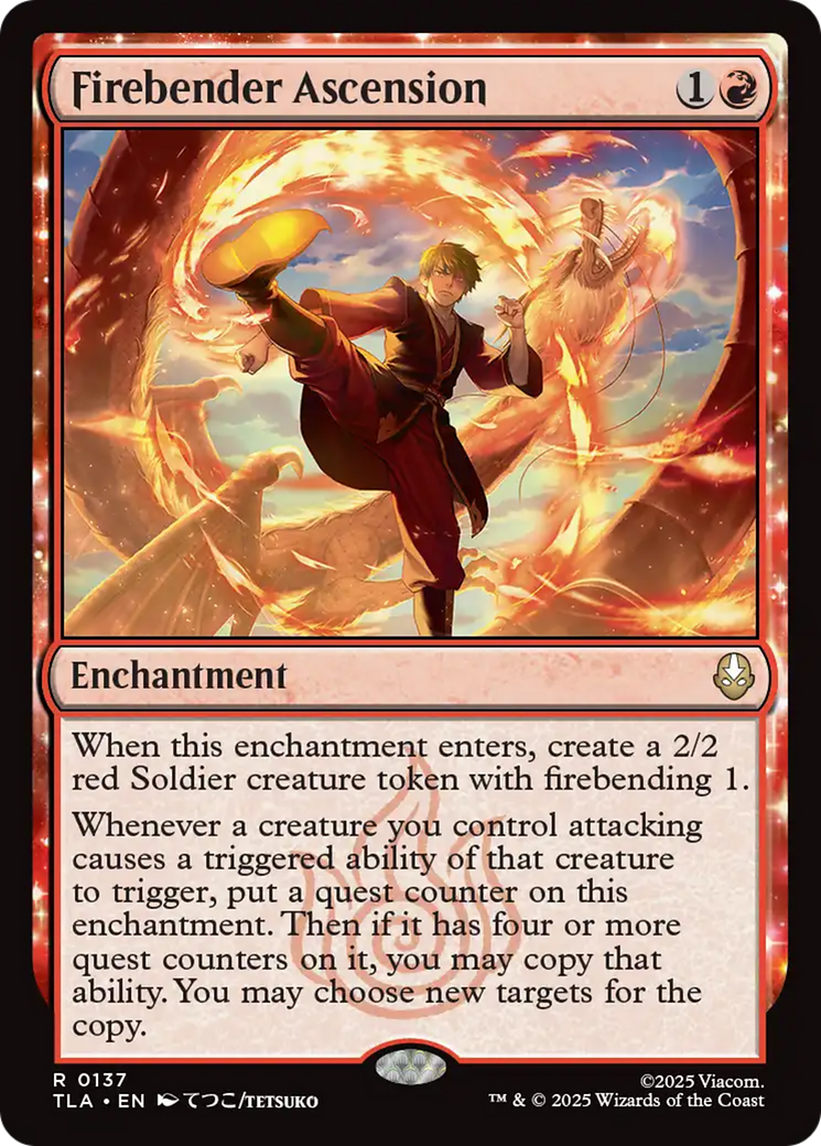 Magic: The Gathering - Firebender Ascension Foil - Avatar: The Last Airbender
