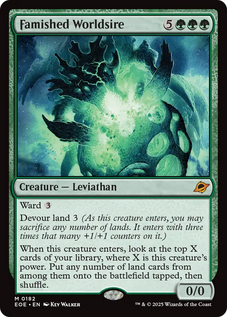 Magic: The Gathering - Famished Worldsire Foil - Edge of Eternities