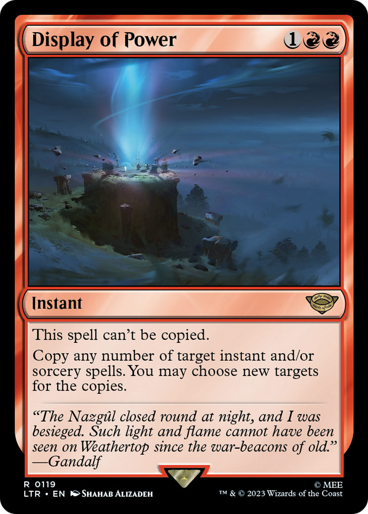 Magic: The Gathering - Display of Power Foil - The Lord of the Rings: Tales of Middle-earth