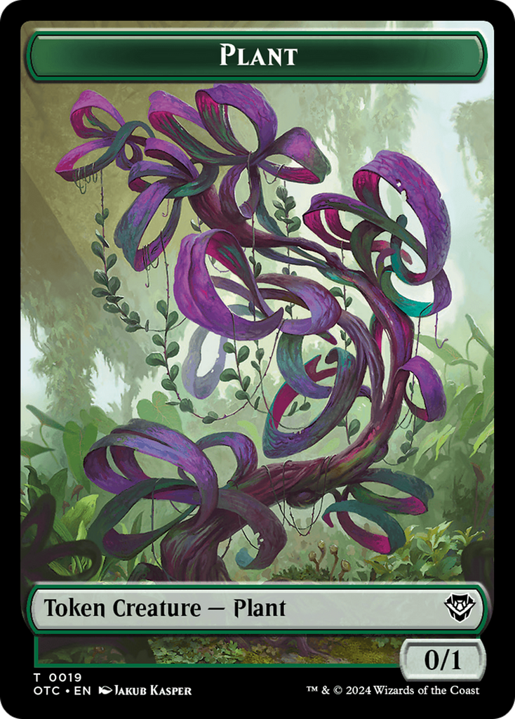 Magic: The Gathering - Plant Token - Outlaws of Thunder Junction Commander Tokens