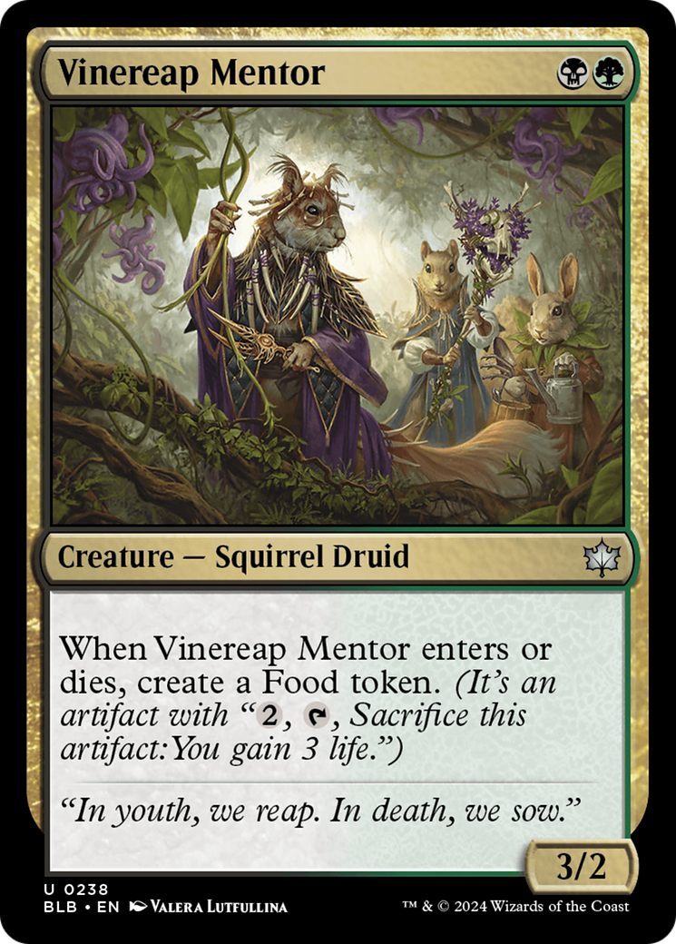 Magic: The Gathering - Vinereap Mentor Foil - Bloomburrow