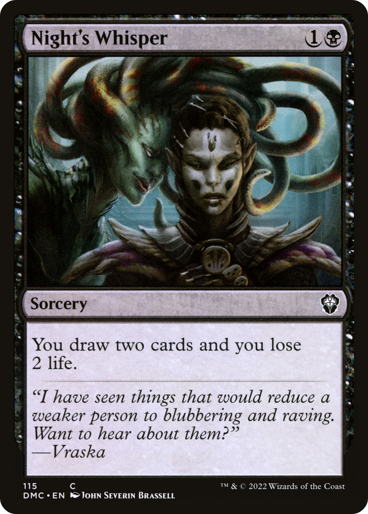 Magic: The Gathering - Night's Whisper - Dominaria United Commander