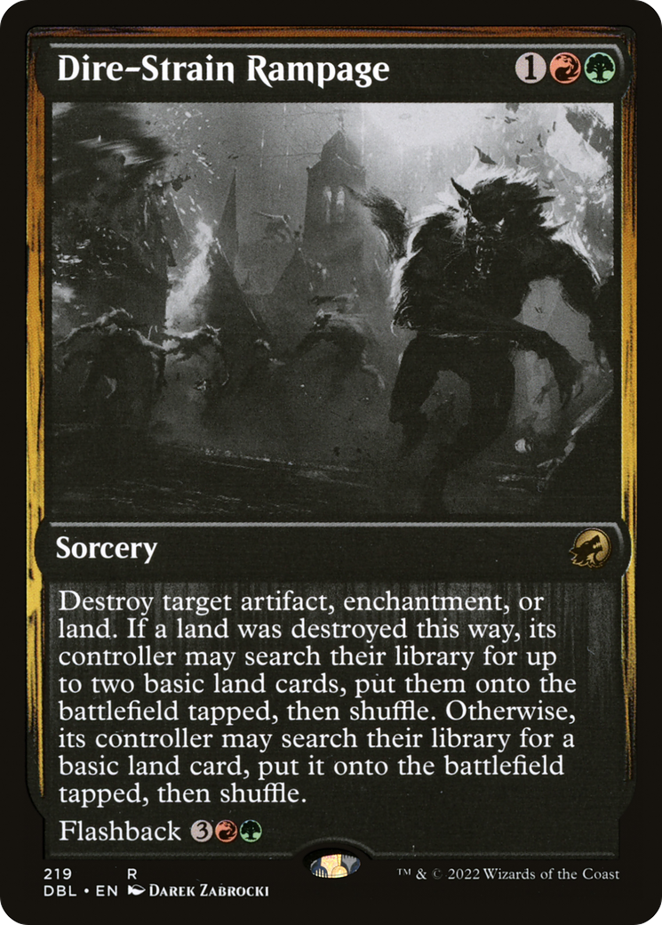 Magic: The Gathering - Dire-Strain Rampage Foil - Innistrad: Double Feature