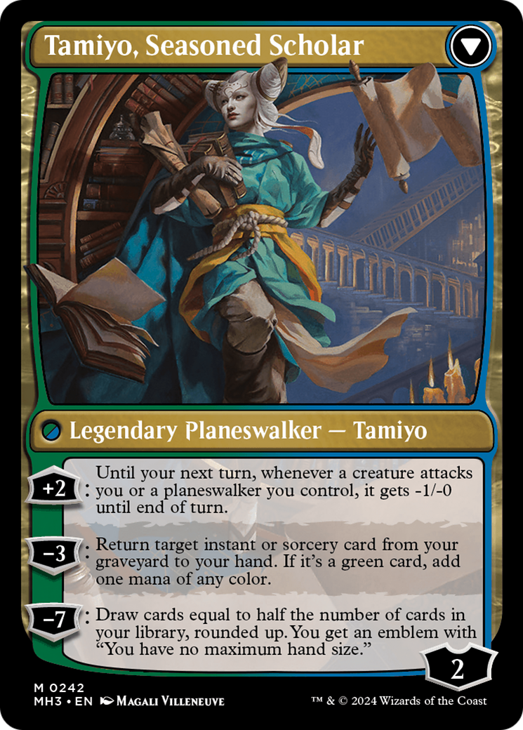 Magic: The Gathering - Tamiyo, Inquisitive Student // Tamiyo, Seasoned Scholar Foil - Modern Horizons 3