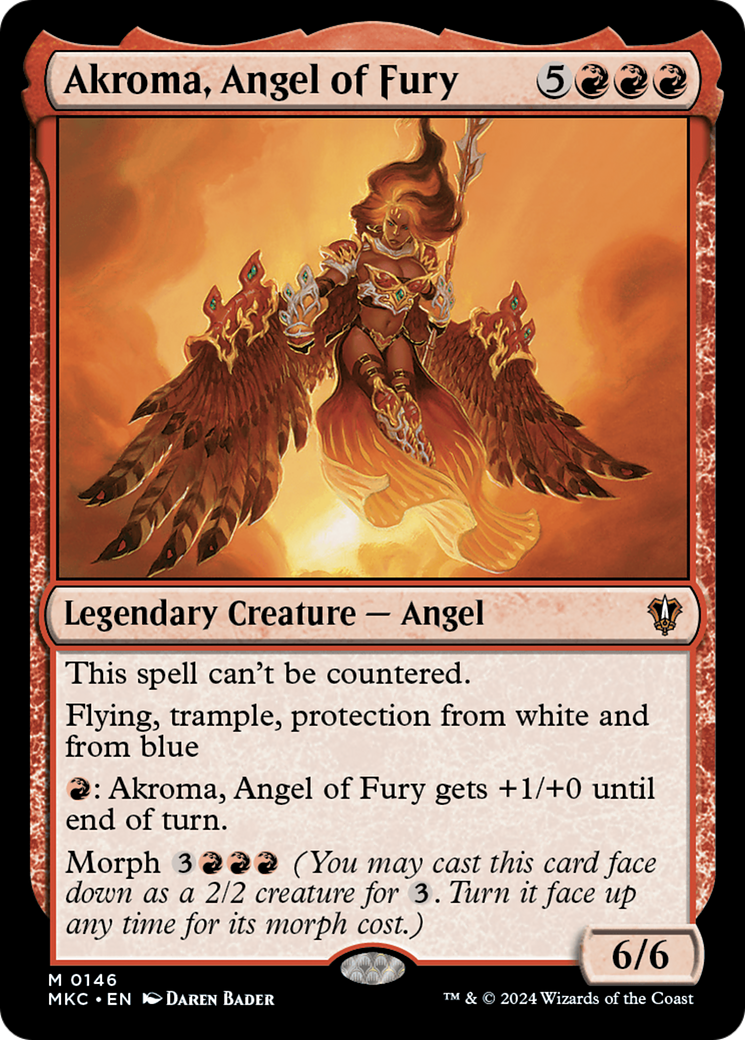 Magic: The Gathering - Akroma, Angel of Fury - Murders at Karlov Manor Commander