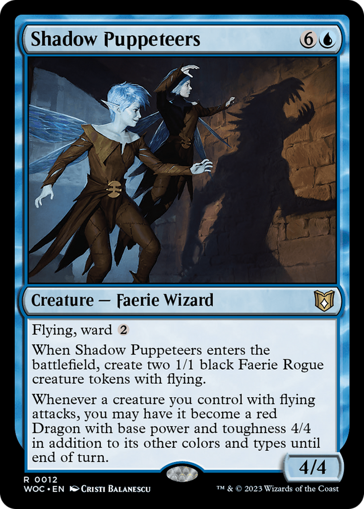 Magic: The Gathering - Shadow Puppeteers - Wilds of Eldraine Commander
