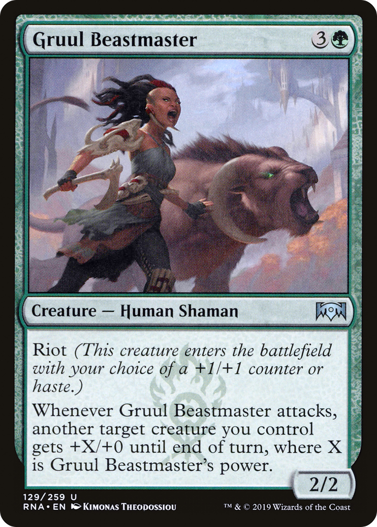 Magic: The Gathering - Gruul Beastmaster Foil - Ravnica Allegiance