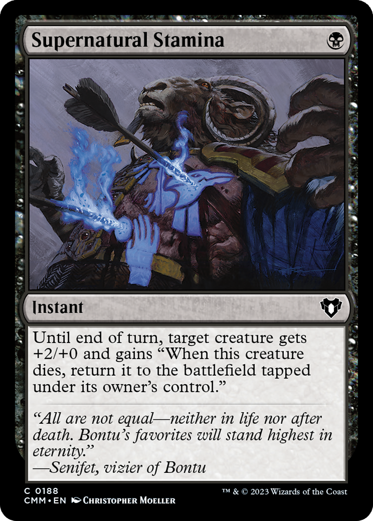 Magic: The Gathering - Supernatural Stamina Foil - Commander Masters