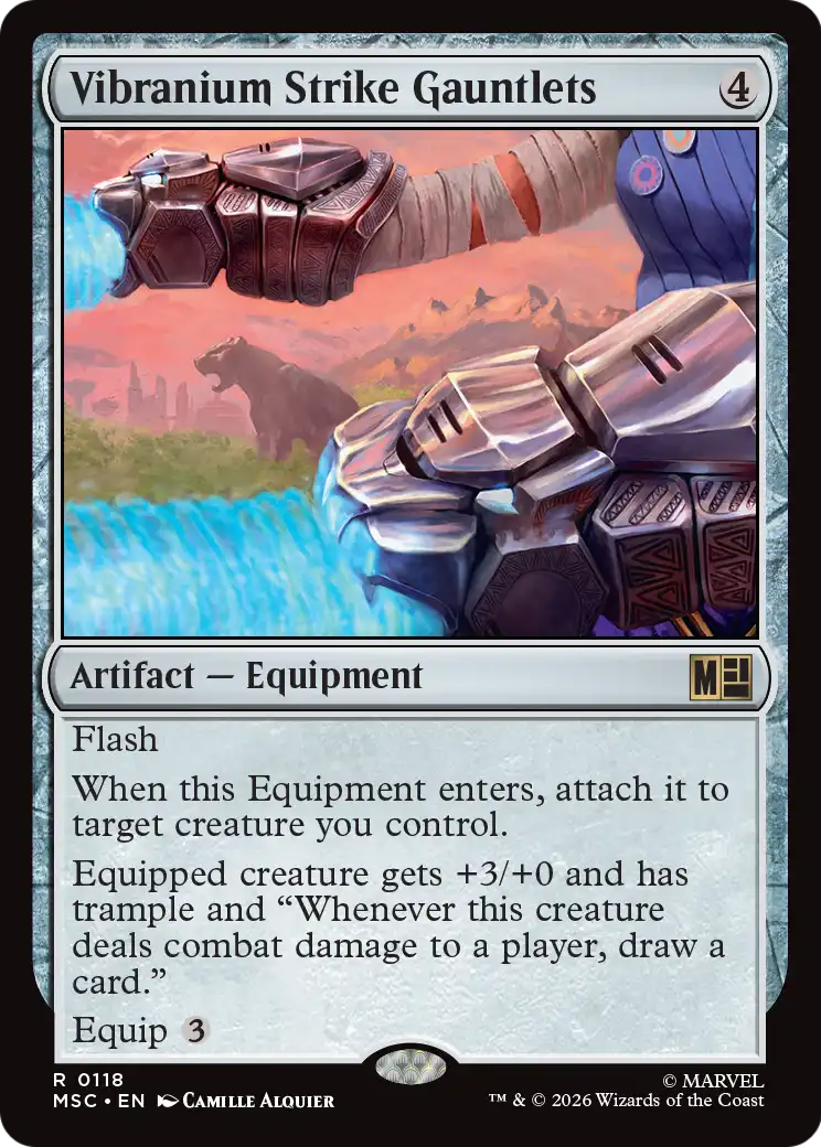Magic: The Gathering - Vibranium Strike Gauntlets - Marvel Super Heroes Commander