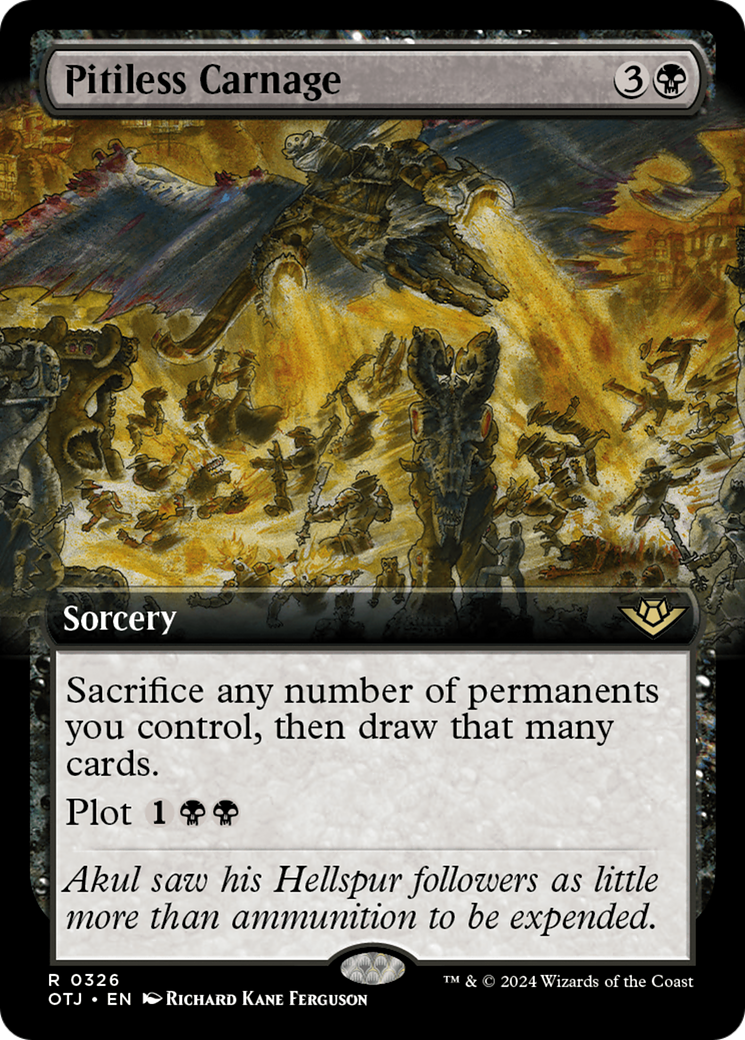 Magic: The Gathering - Pitiless Carnage Foil - Outlaws of Thunder Junction
