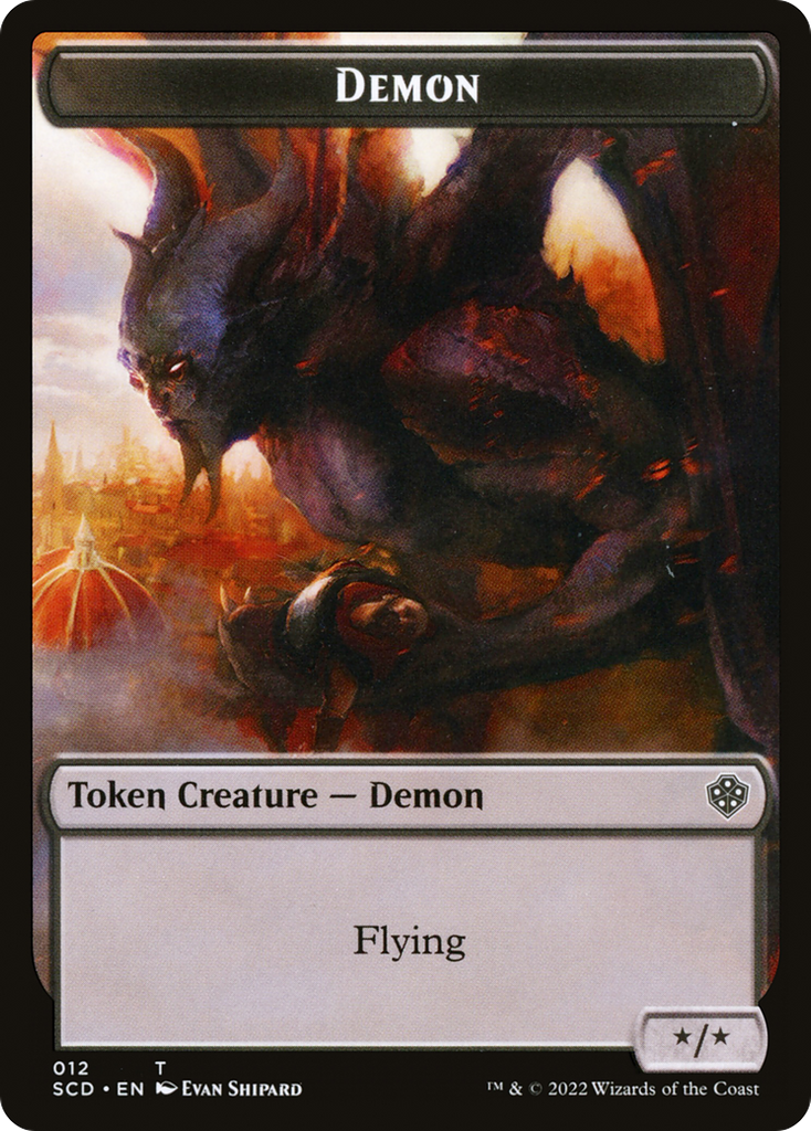 Magic: The Gathering - Demon Token - Starter Commander Deck Tokens