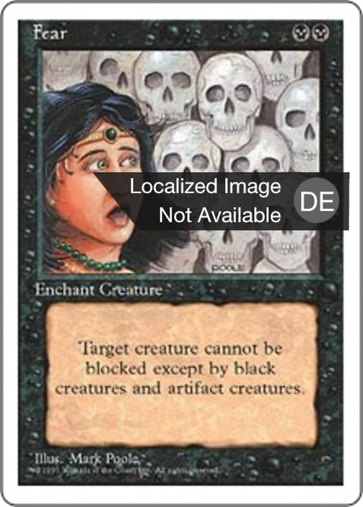 Magic: The Gathering - Furcht - Fourth Edition