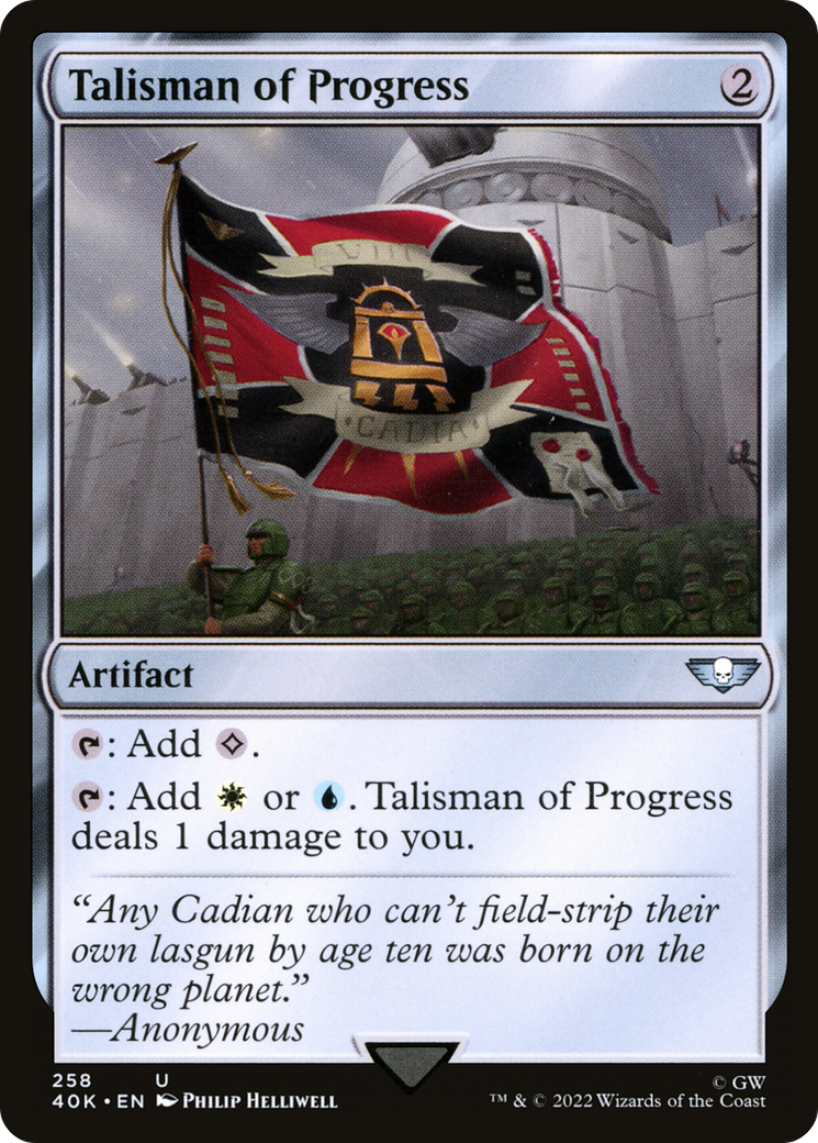 Magic: The Gathering - Talisman of Progress - Warhammer 40000 Commander