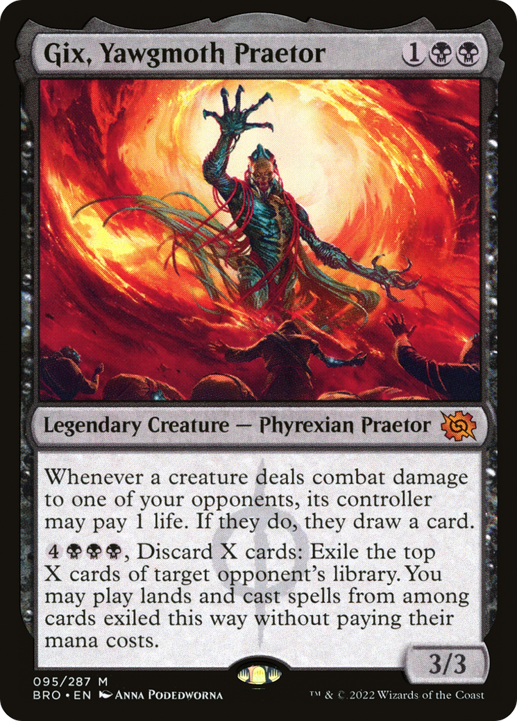 Magic: The Gathering - Gix, Yawgmoth Praetor Foil - The Brothers' War