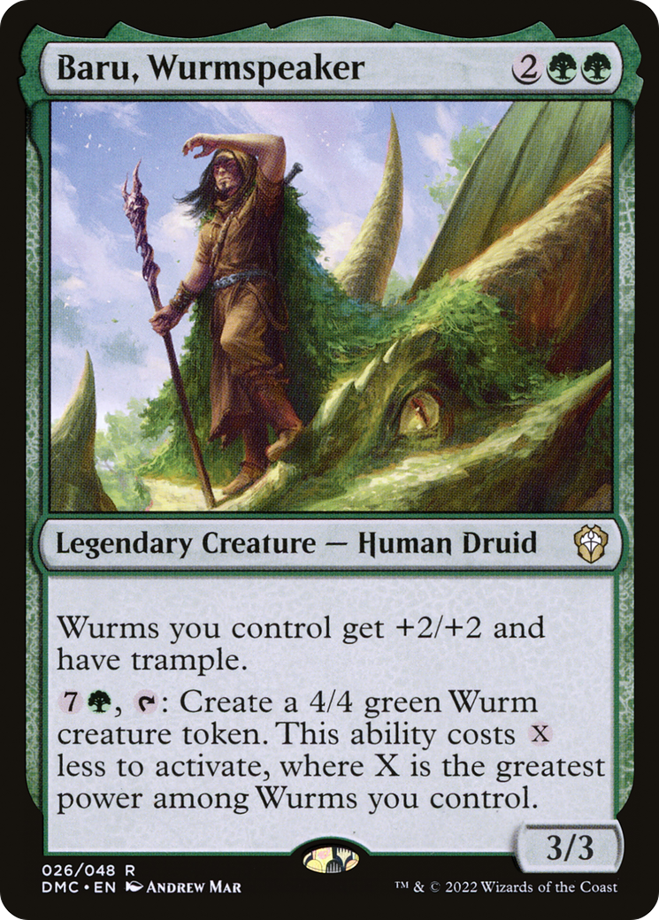Magic: The Gathering - Baru, Wurmspeaker Foil - Dominaria United Commander