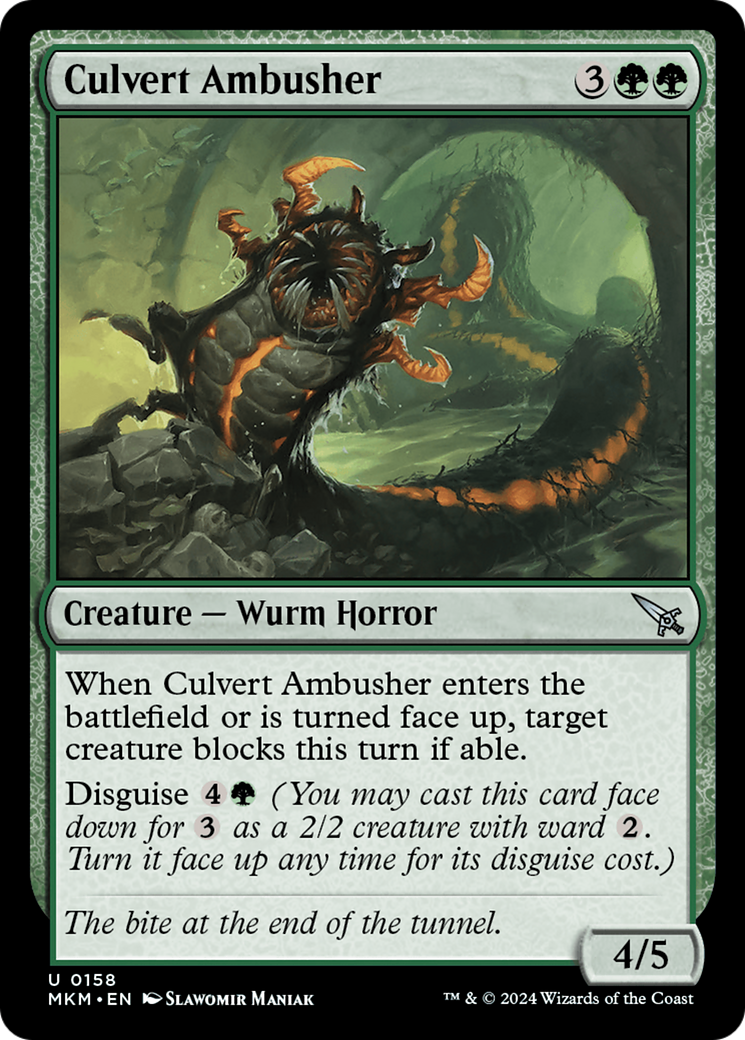 Magic: The Gathering - Culvert Ambusher Foil - Murders at Karlov Manor