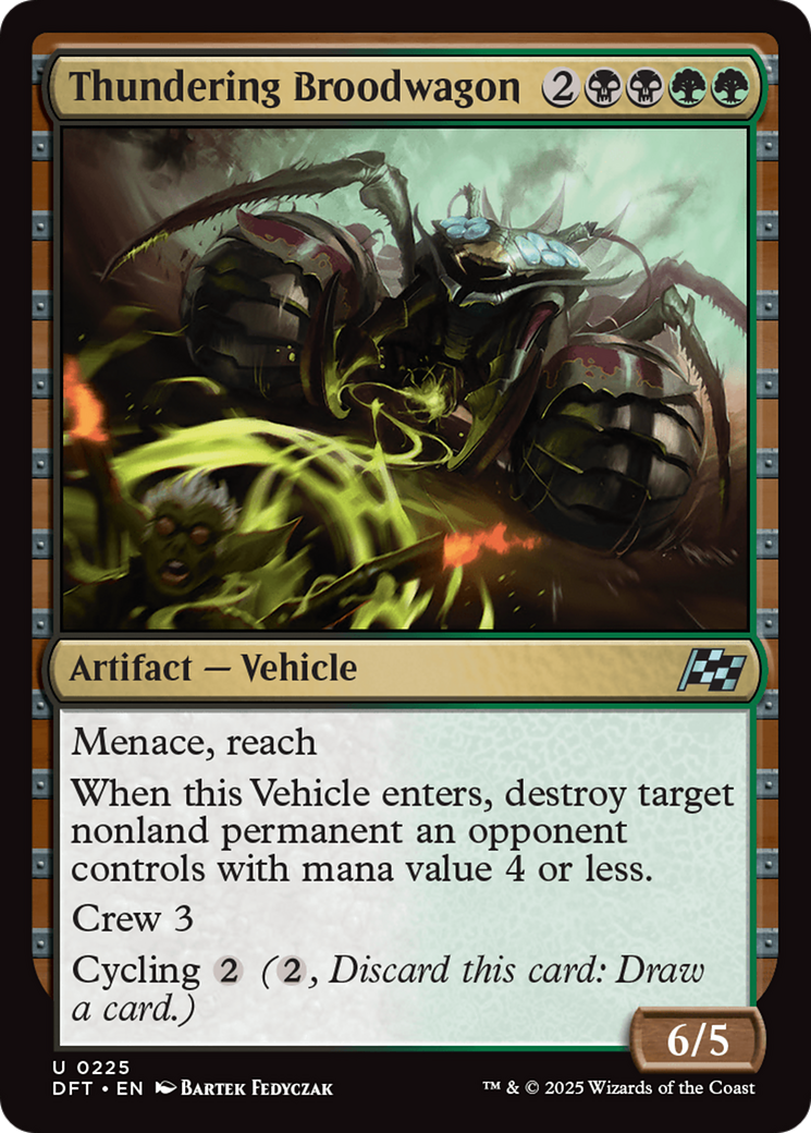 Magic: The Gathering - Thundering Broodwagon Foil - Aetherdrift