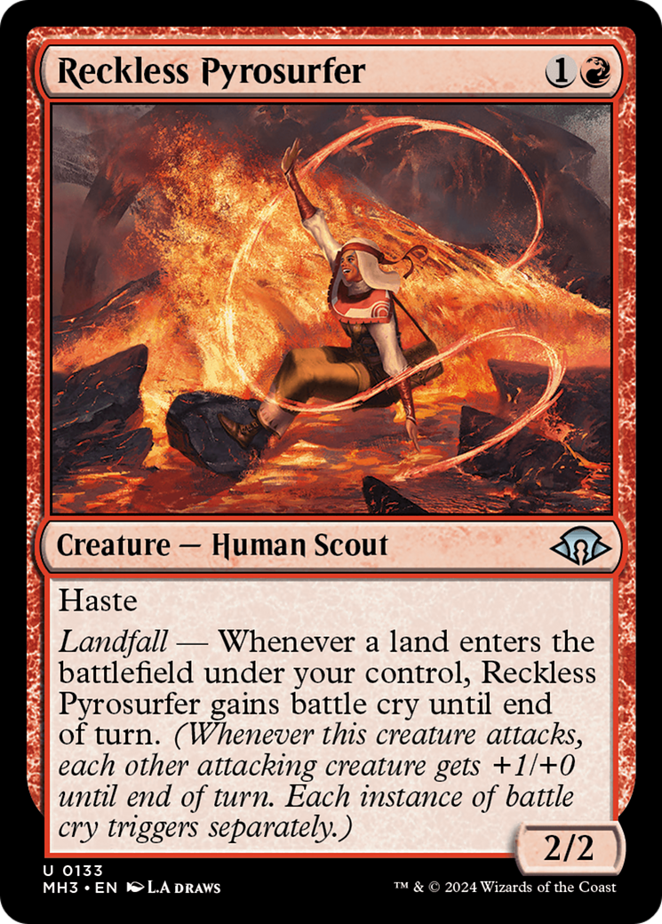 Magic: The Gathering - Reckless Pyrosurfer Foil - Modern Horizons 3