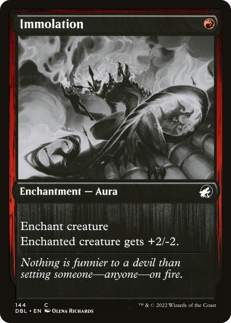 Magic: The Gathering - Immolation Foil - Innistrad: Double Feature