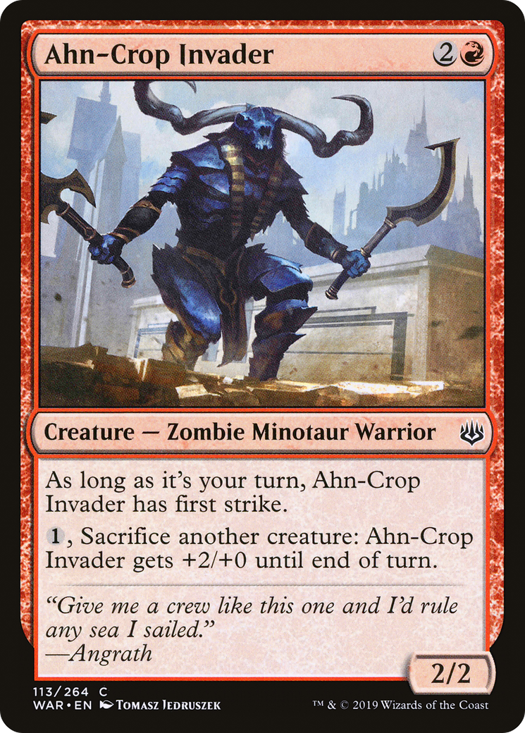 Magic: The Gathering - Ahn-Crop Invader Foil - War of the Spark