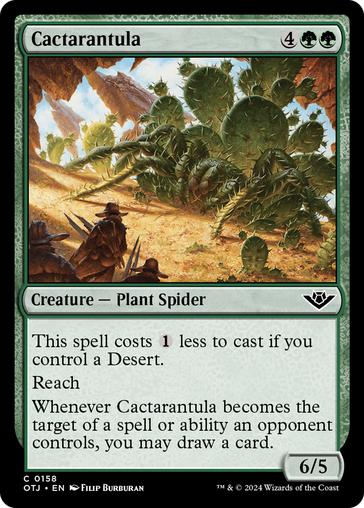 Magic: The Gathering - Cactarantula Foil - Outlaws of Thunder Junction