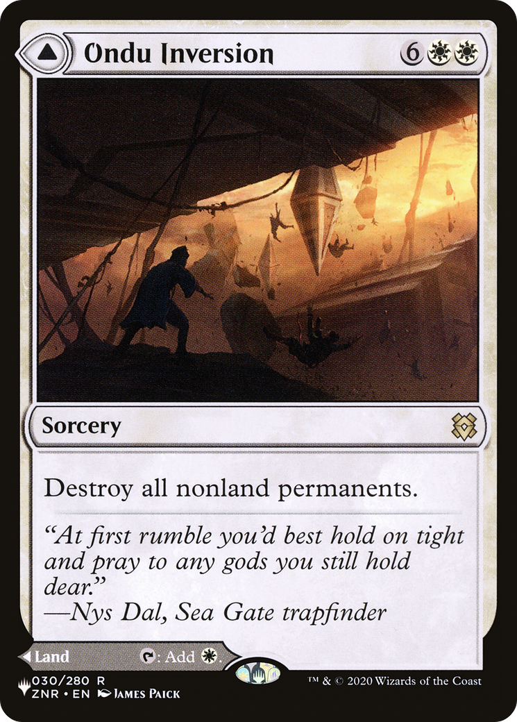 Magic: The Gathering - Ondu Inversion // Ondu Skyruins - The List