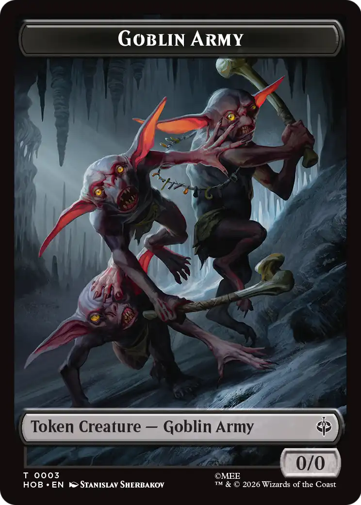 Magic: The Gathering - Goblin Army Token - The Hobbit Tokens