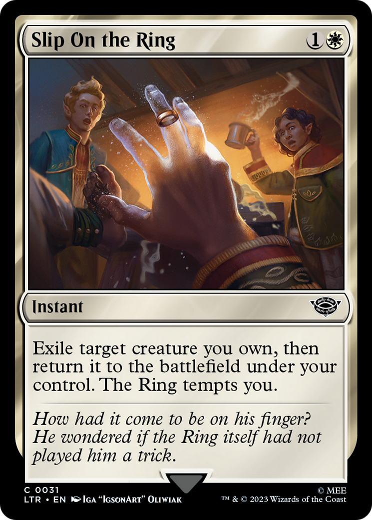 Magic: The Gathering - Slip On the Ring Foil - The Lord of the Rings: Tales of Middle-earth