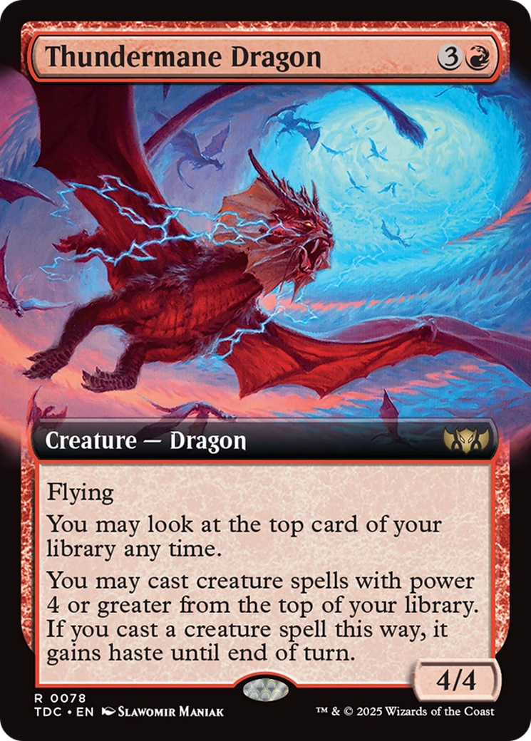 Magic: The Gathering - Thundermane Dragon - Tarkir: Dragonstorm Commander