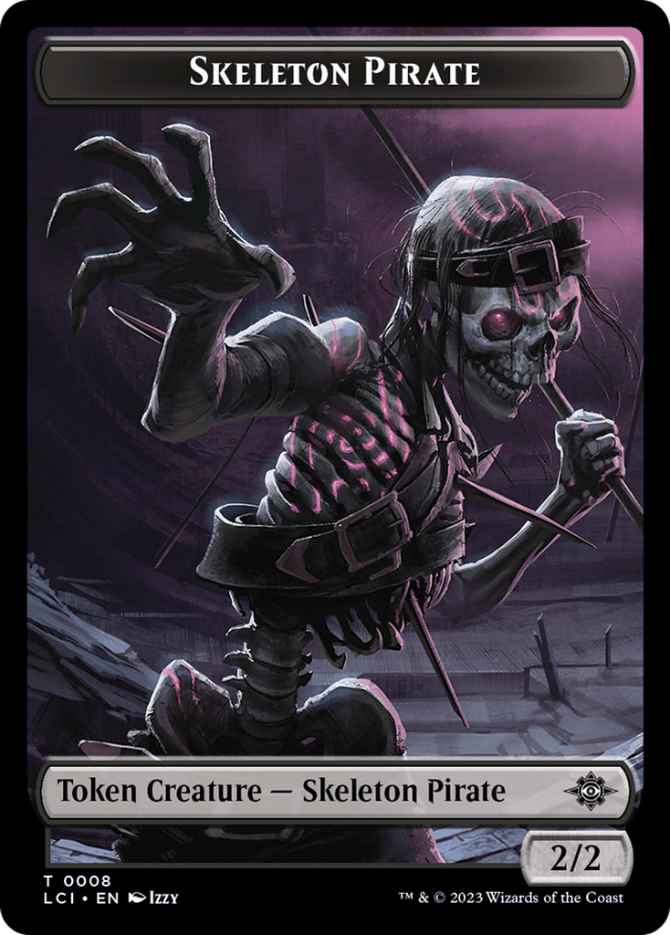 Magic: The Gathering - Skeleton Pirate Token - The Lost Caverns of Ixalan Tokens