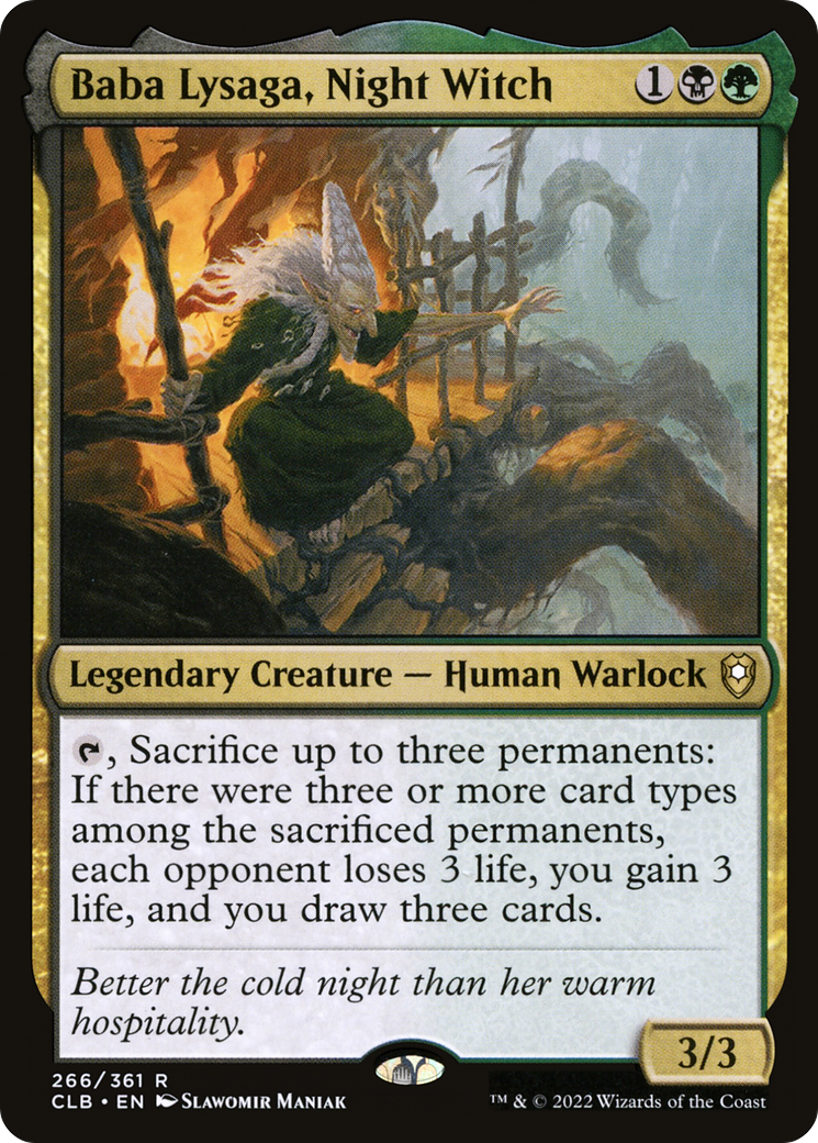 Magic: The Gathering - Baba Lysaga, Night Witch - Commander Legends: Battle for Baldur's Gate