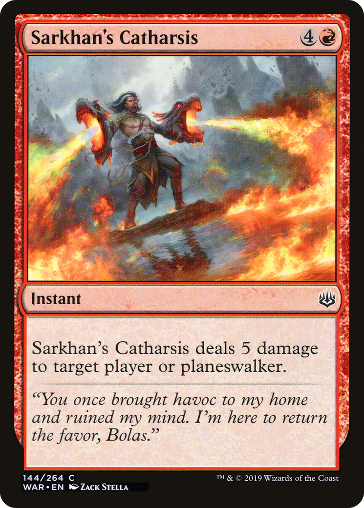 Magic: The Gathering - Sarkhan's Catharsis Foil - War of the Spark