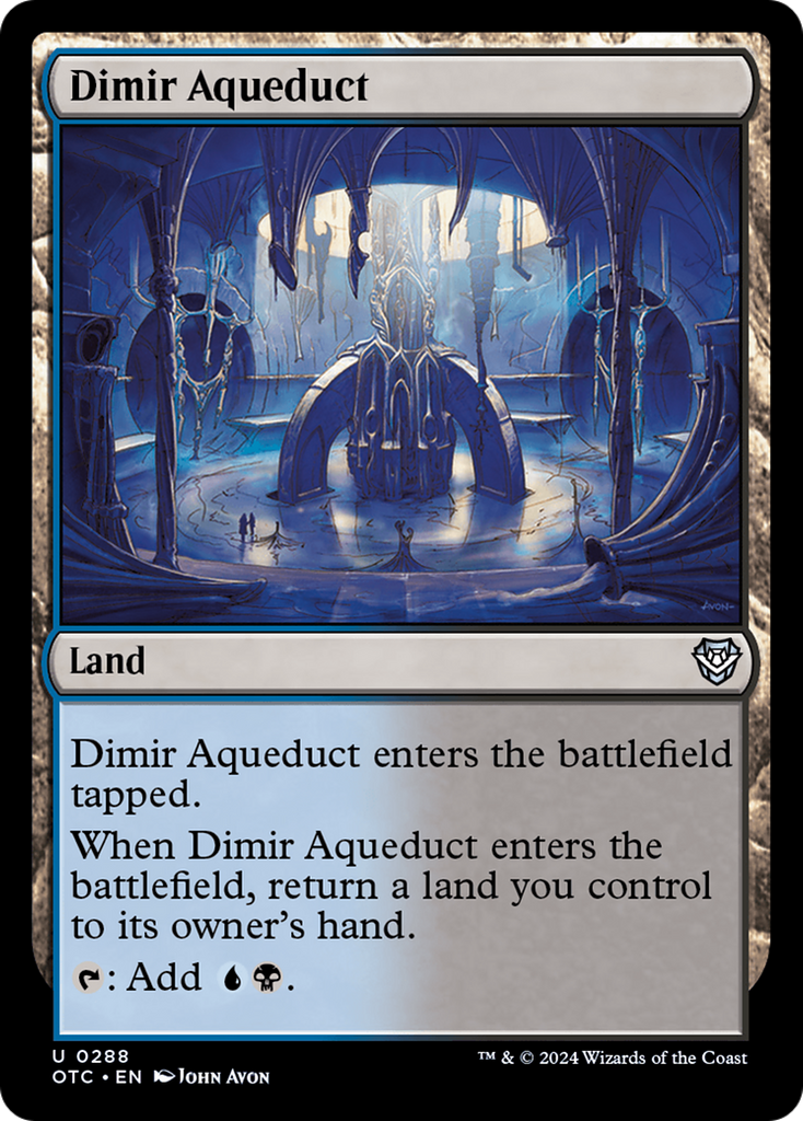 Magic: The Gathering - Dimir Aqueduct - Outlaws of Thunder Junction Commander