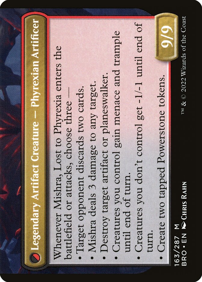 Magic: The Gathering - Phyrexian Dragon Engine // Mishra, Lost to Phyrexia Foil - The Brothers' War