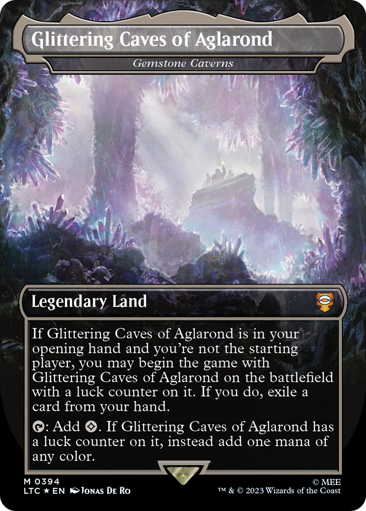Magic: The Gathering - Gemstone Caverns Foil - Tales of Middle-earth Commander