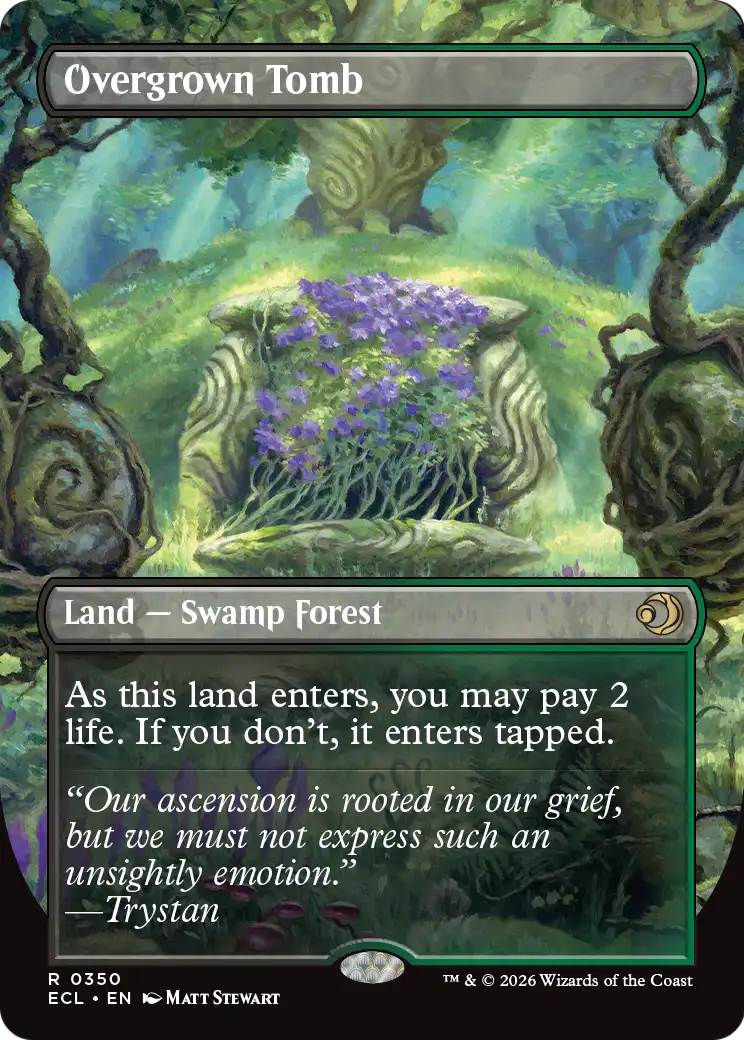 Magic: The Gathering - Overgrown Tomb // Overgrown Tomb Foil - Lorwyn Eclipsed