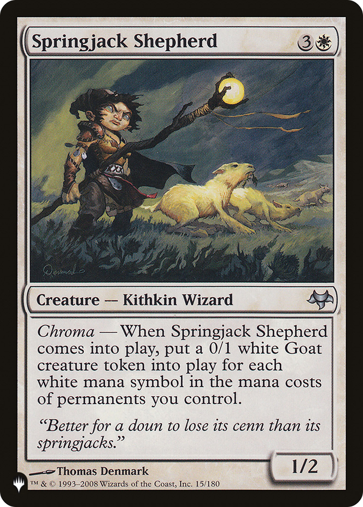 Magic: The Gathering - Springjack Shepherd - The List